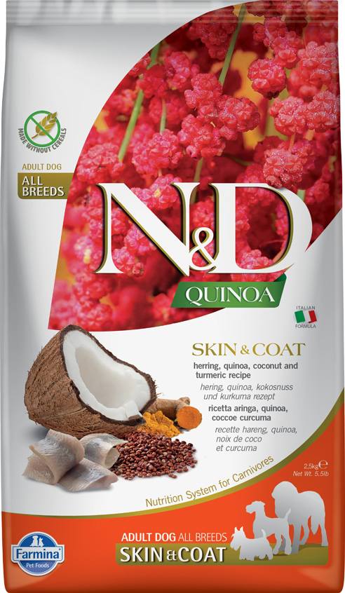Trockenfutter Farmina N&D Quinoa - Skin & Coat - Adult