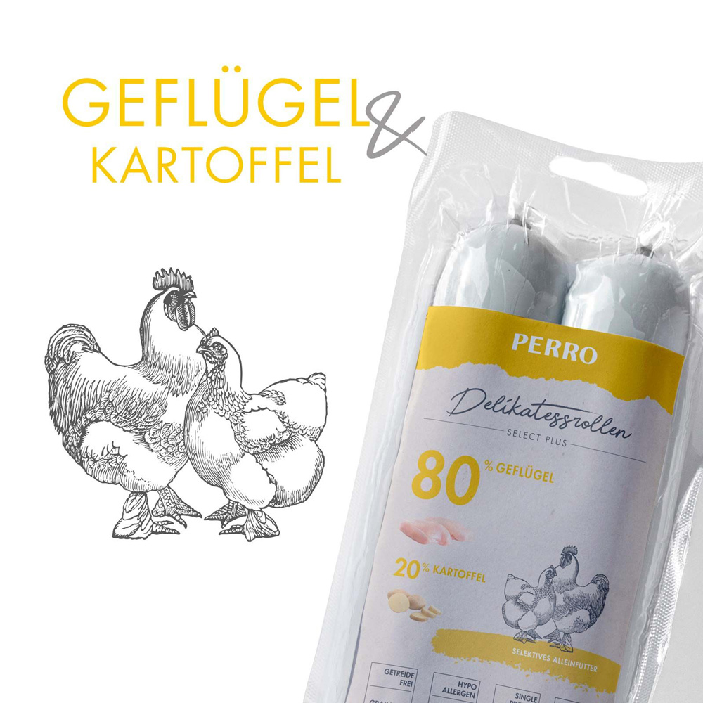 PERRO Delikatessrolle No.1 Geflügel & Kartoffel