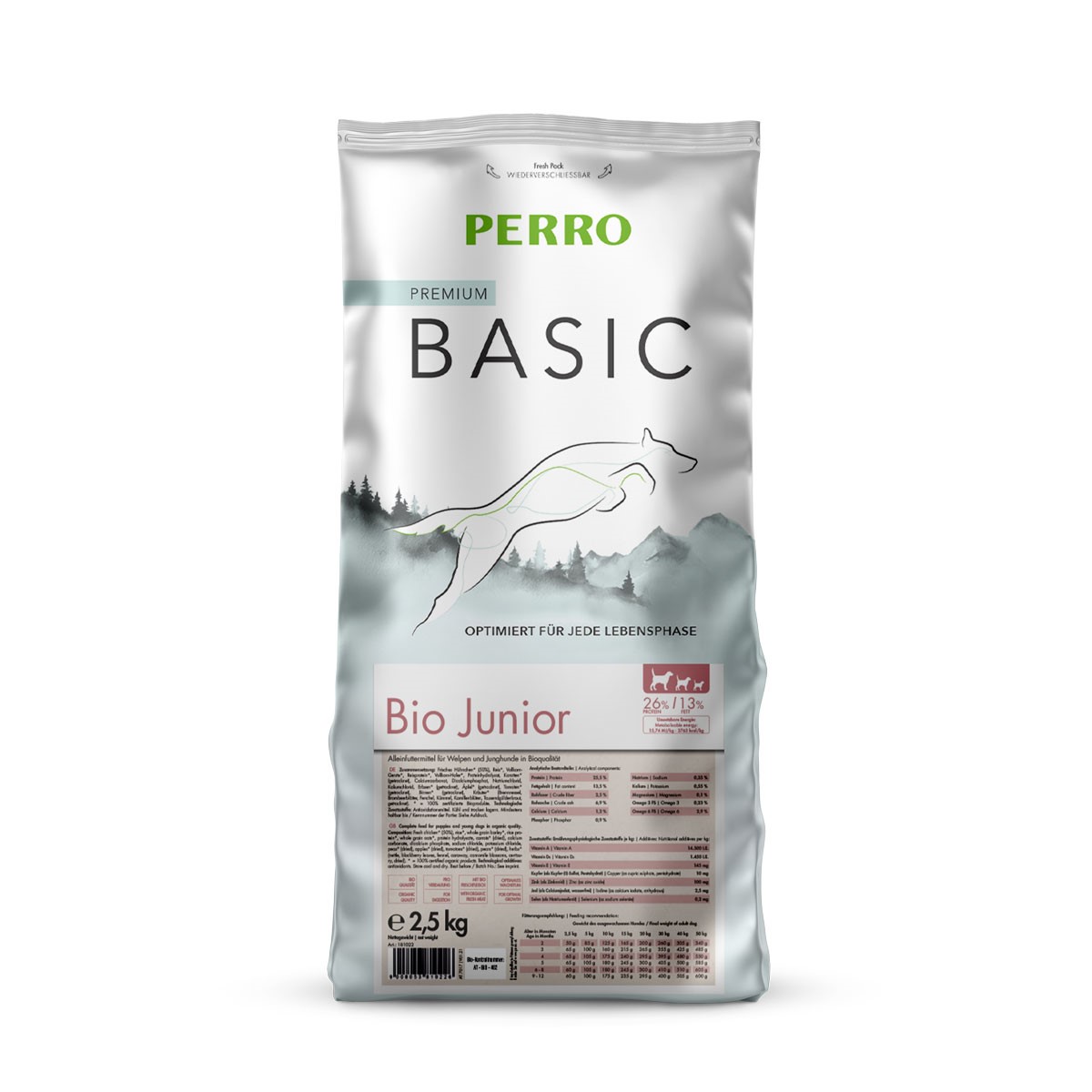 PERRO Basic Bio Junior Geflügel & Gemüse