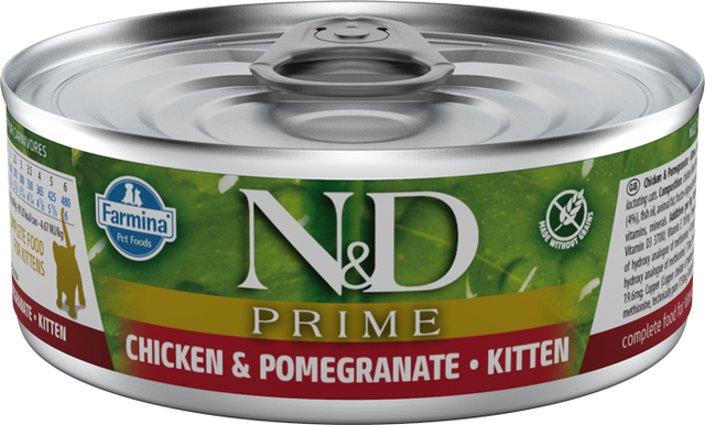 Nassfutter Farmina N&D Prime - Cat Kitten Huhn & Granatapfel