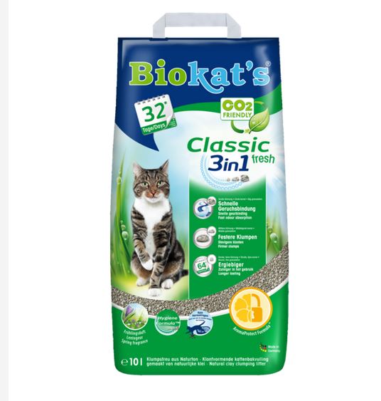Katzenstreu "Biokats fresh" Klumpstreu mit Frischeduft