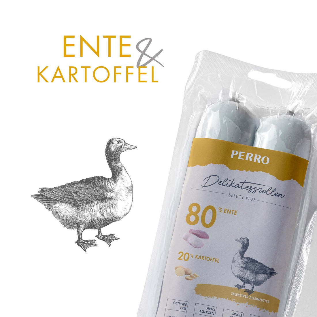 PERRO Delikatessrolle No.1 Ente & Kartoffel