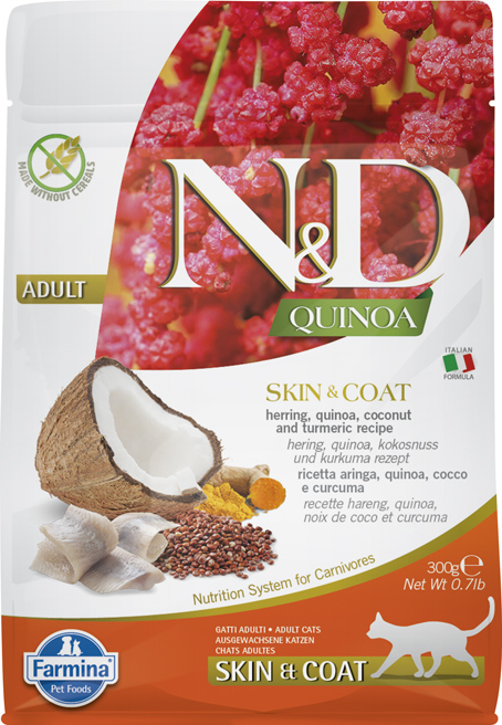 Trockenfutter Farmina N&D Quinoa Skin & Coat - Cat Adult