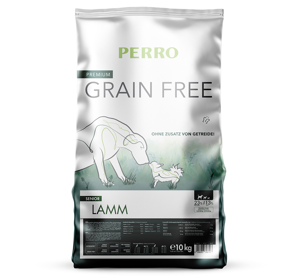 PERRO Grain Free Senior Lamm