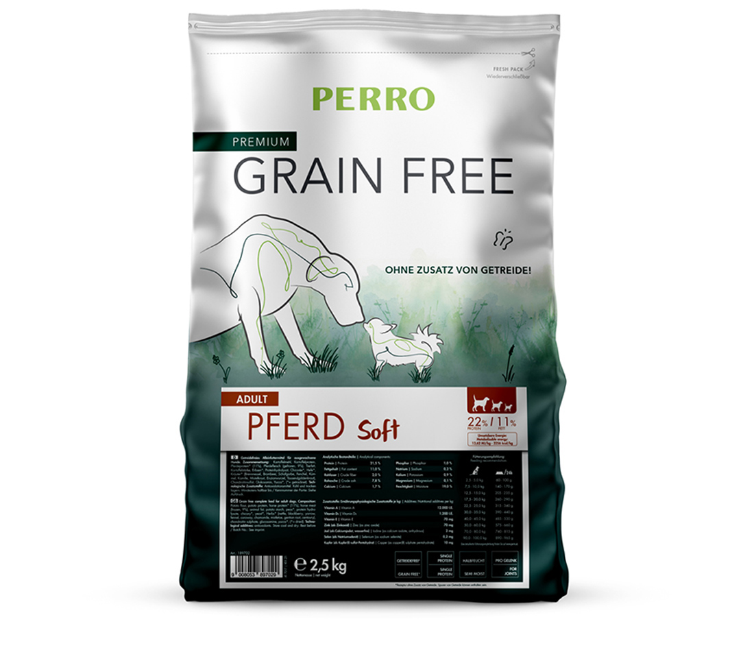 PERRO Grain Free Adult Pferd Soft