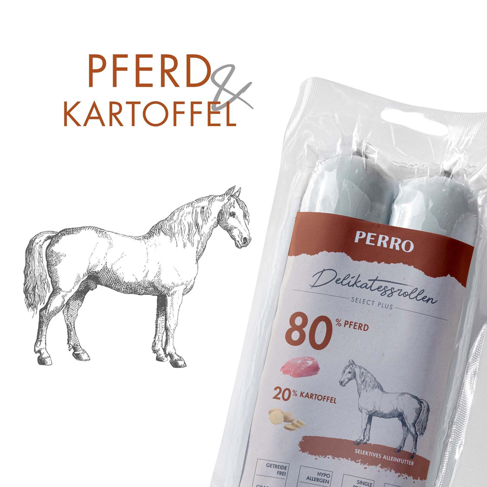 PERRO Delikatessrolle No.1 Pferd & Kartoffel