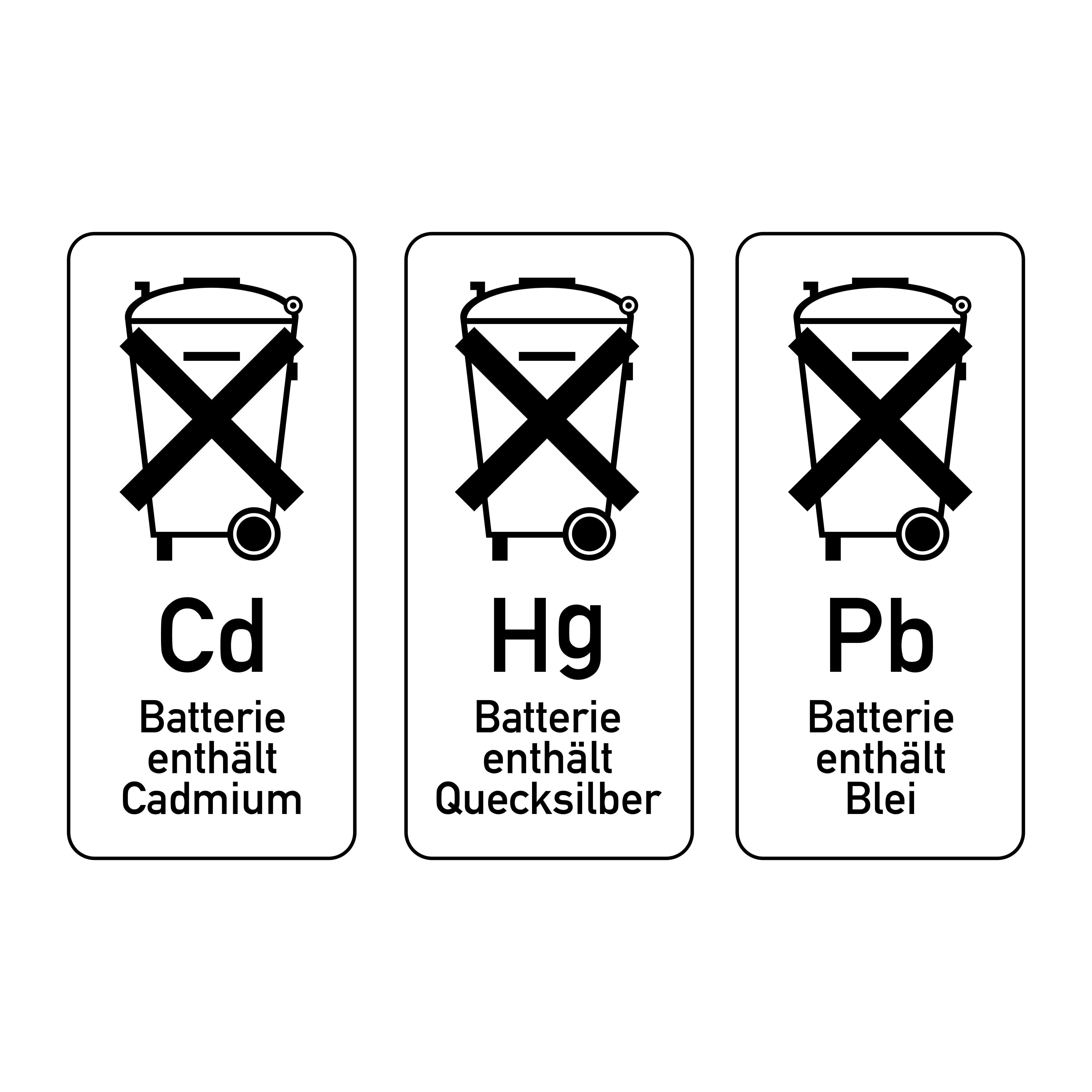 Batterien enthalten pb-cd-hg