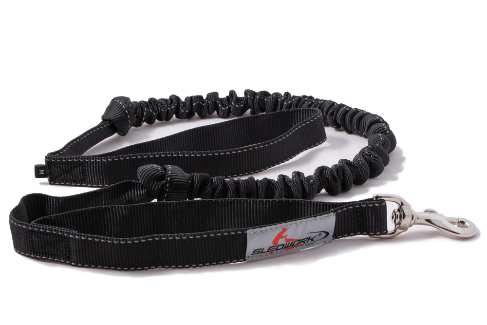 Leine The Black One "CaniX Leash single" mit Standardkarabiner