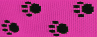 neon-pink mit schwarzen Pfoten