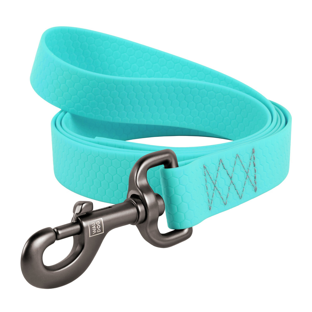 Leine WAUDOG Waterproof LUMI türkis