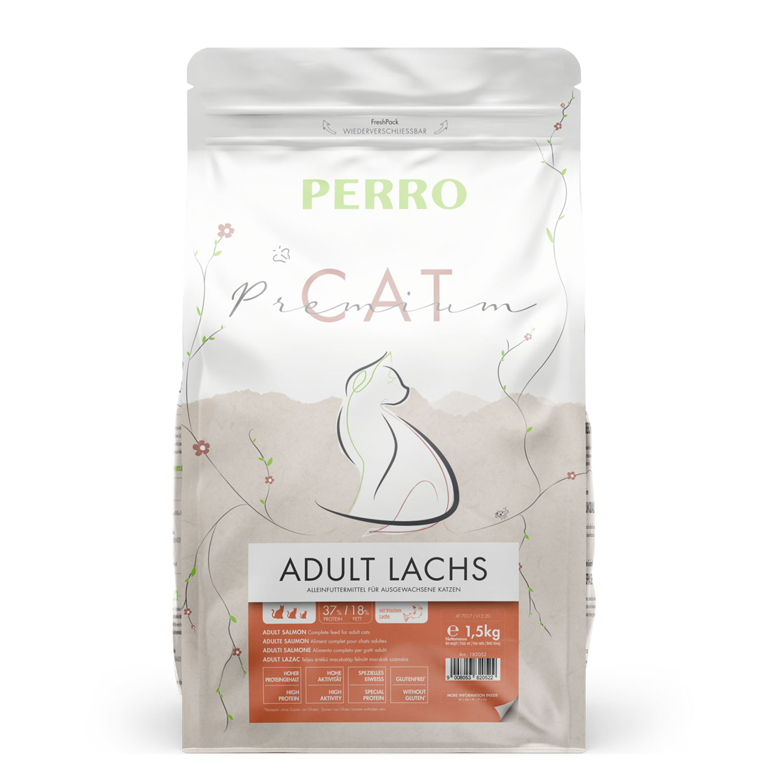 PERRO Cat Premium Adult Lachs