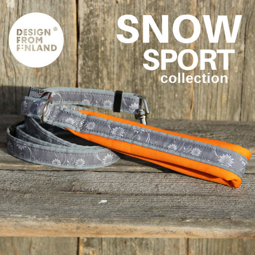 SNOW SPORT Leine stufenlos verstellbar mit Neoprengriff