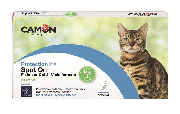 Orme Naturali Spot-On Ampullen mit Neem-Öl für Katzen