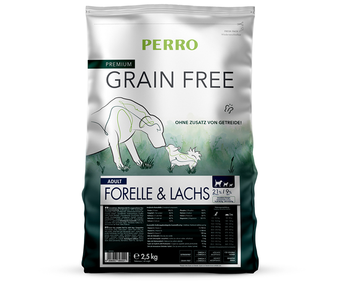 PERRO Grain Free Adult Forelle & Lachs