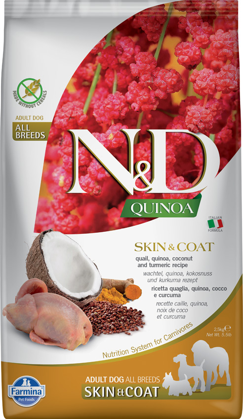 Trockenfutter Farmina N&D Quinoa - Skin & Coat - Adult