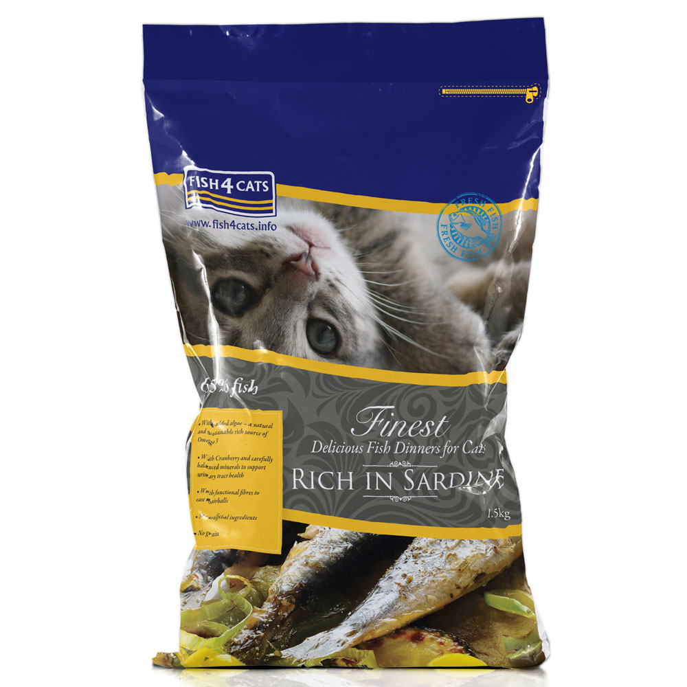 Finest Cat Dinner Trockenfutter Sardine