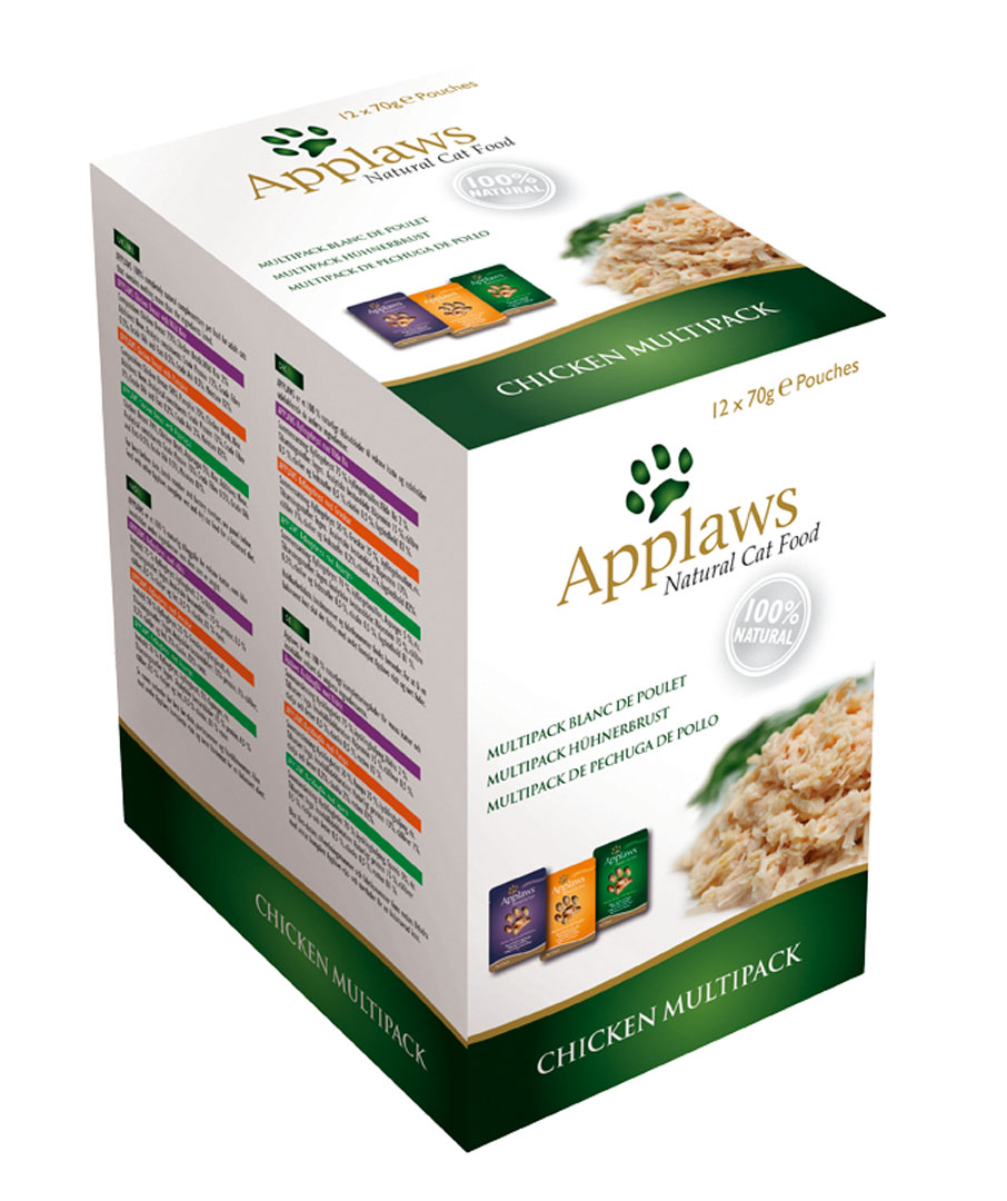 Applaws Pouch Katze Adult Selection Huhn Multipack