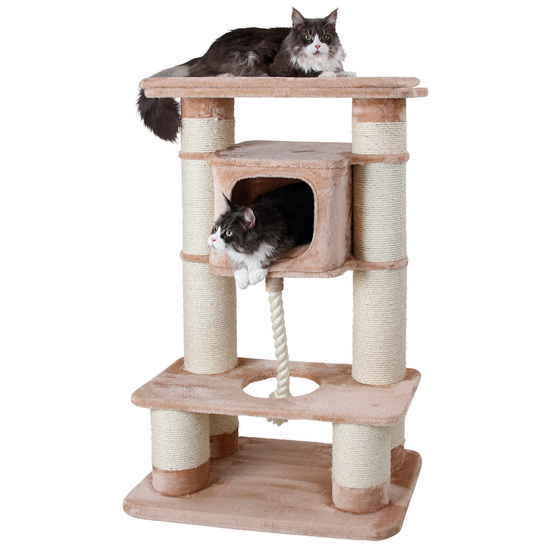 Kratzbaum Gentle Giant 77x50x125cm, beige