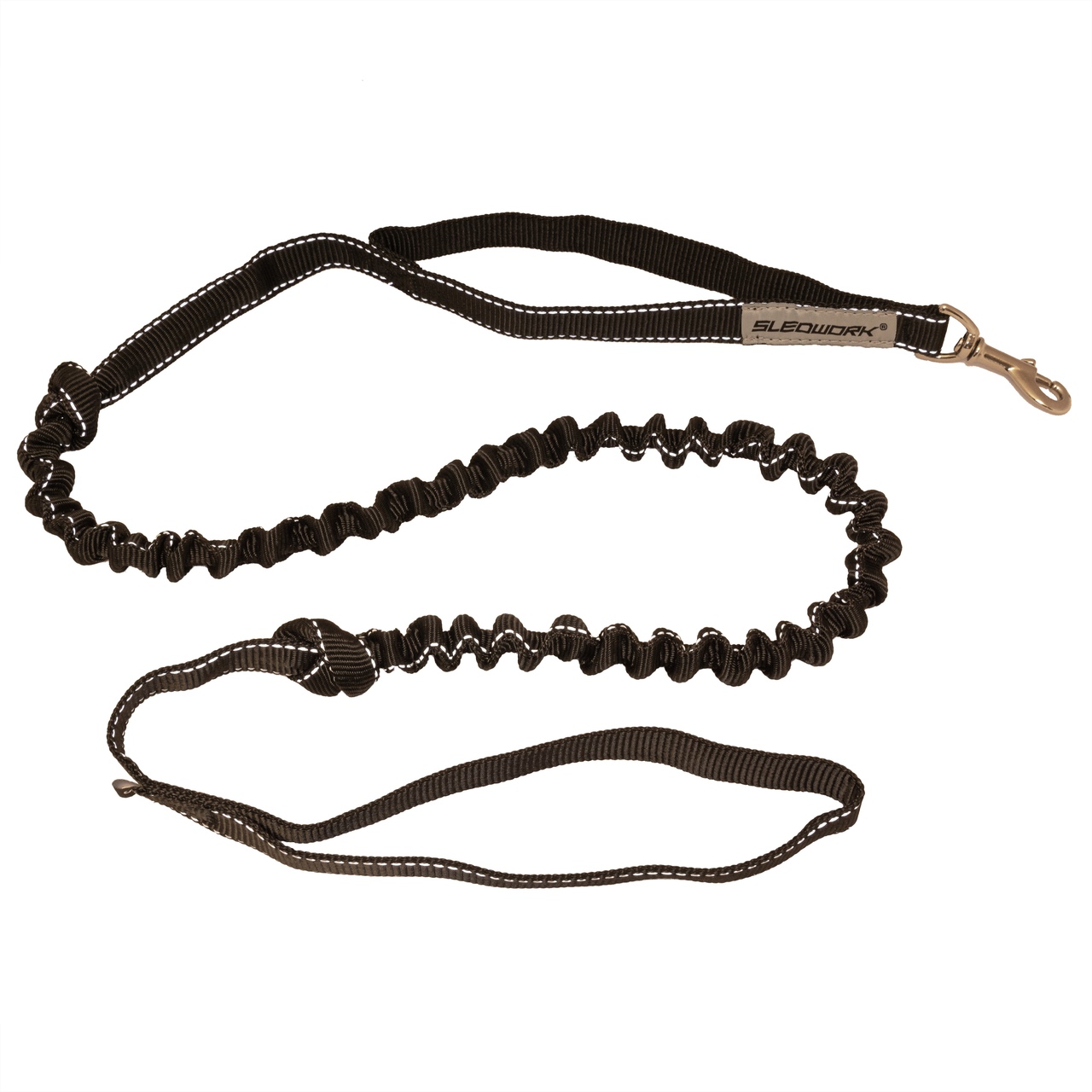 Leine The Black One "CaniX Leash single mini" mit Standardkarabiner